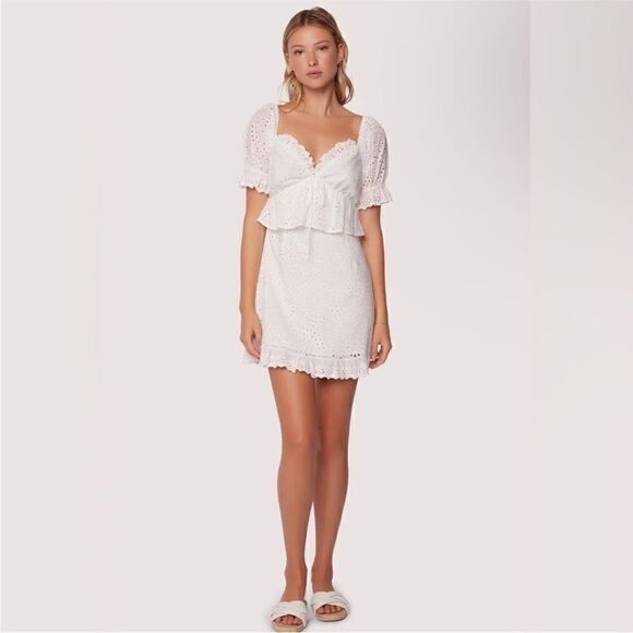 Lost + Wander Petals of The Sky Dress White Size Small - Picture 2 of 12